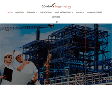 Tablet Screenshot of cordovaingenieros.com